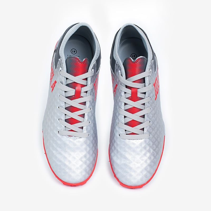 Giày bóng đá jogarbola JG-9020 colorlux 2.0 Ultra Silver/red