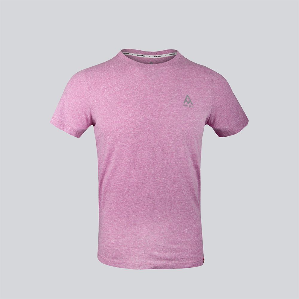  Áo T.shirt AM cotton melang hồng tím nam TSMLM01 