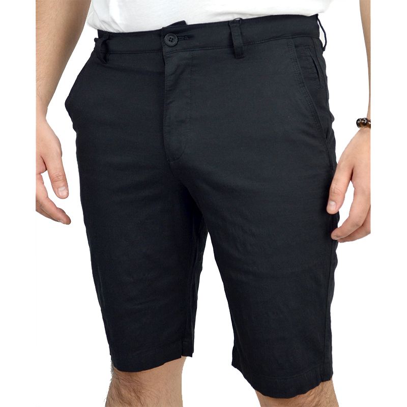 Quần short golf AM nam đen SG04