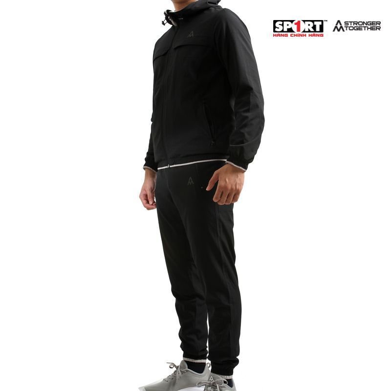 Bộ gió nam AM mũ lé Light Grey MWS003 màu Black