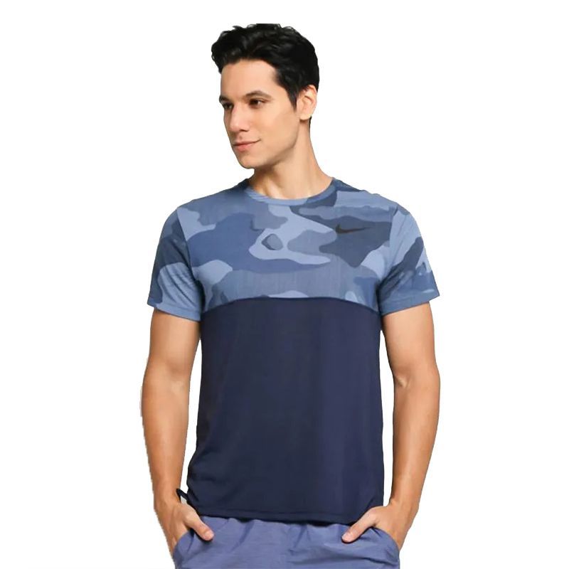 Áo training nike AS M NK DF TOP SS HPR DRY CAMO nam BV2868-451