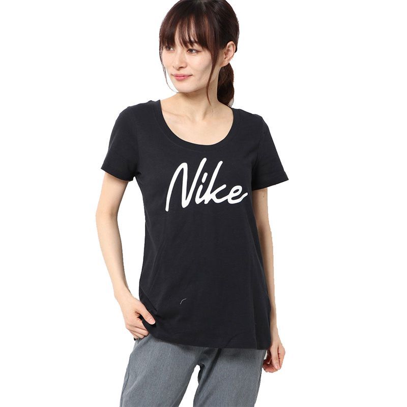 Áo training nike AS W NK DFCT TEE SCOOP LOGO XD nữ CQ0259-010