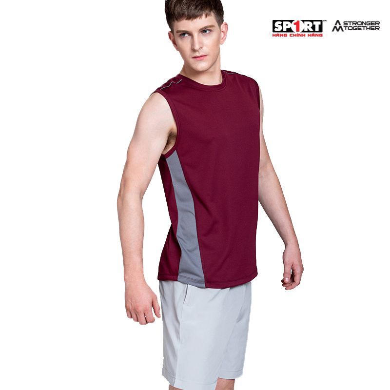 Áo tank AM running TT01 nam màu đỏ