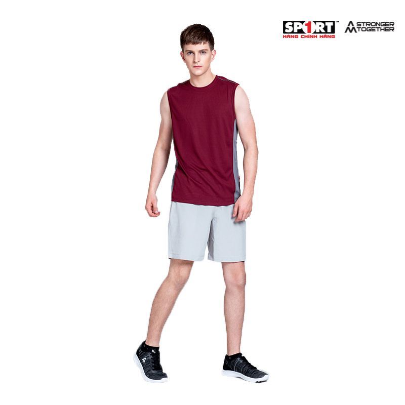 Áo tank AM running TT01 nam màu đỏ