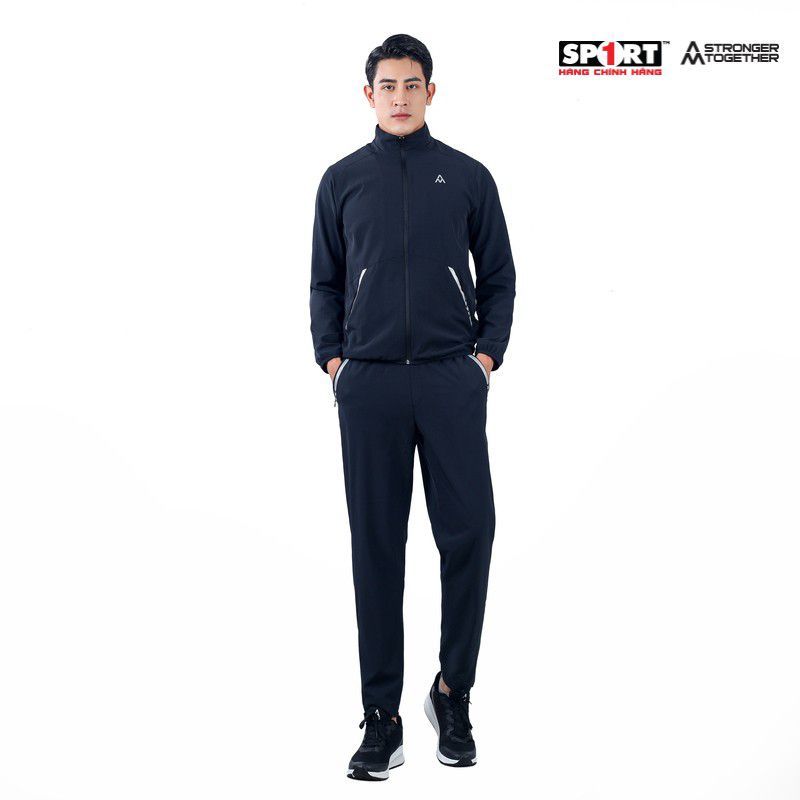 Bộ gió AM nam viền chun gấu MWS002 màu Black
