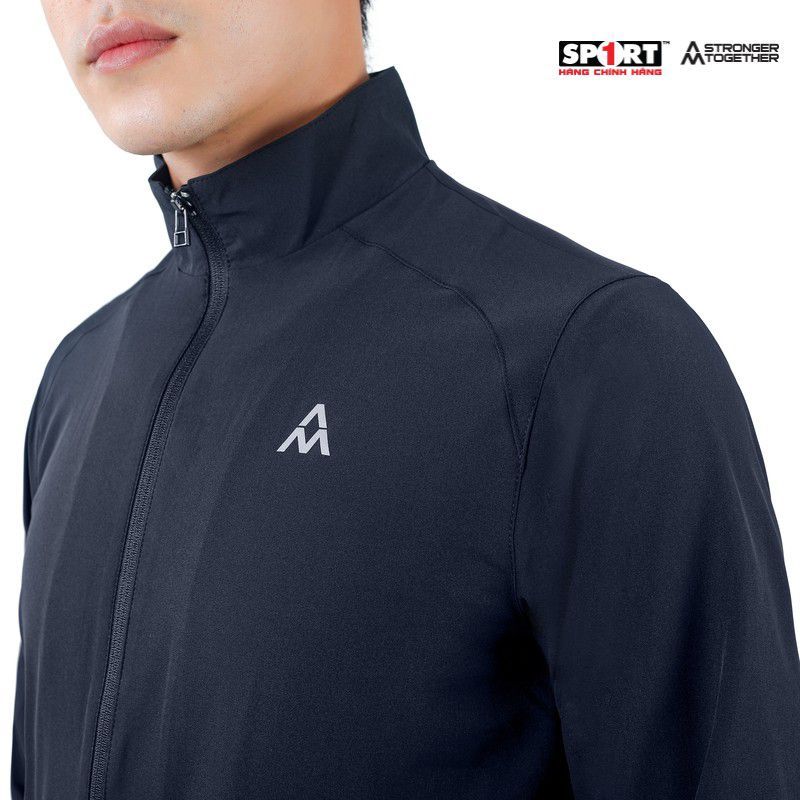 Bộ gió AM nam viền chun gấu MWS002 màu Black