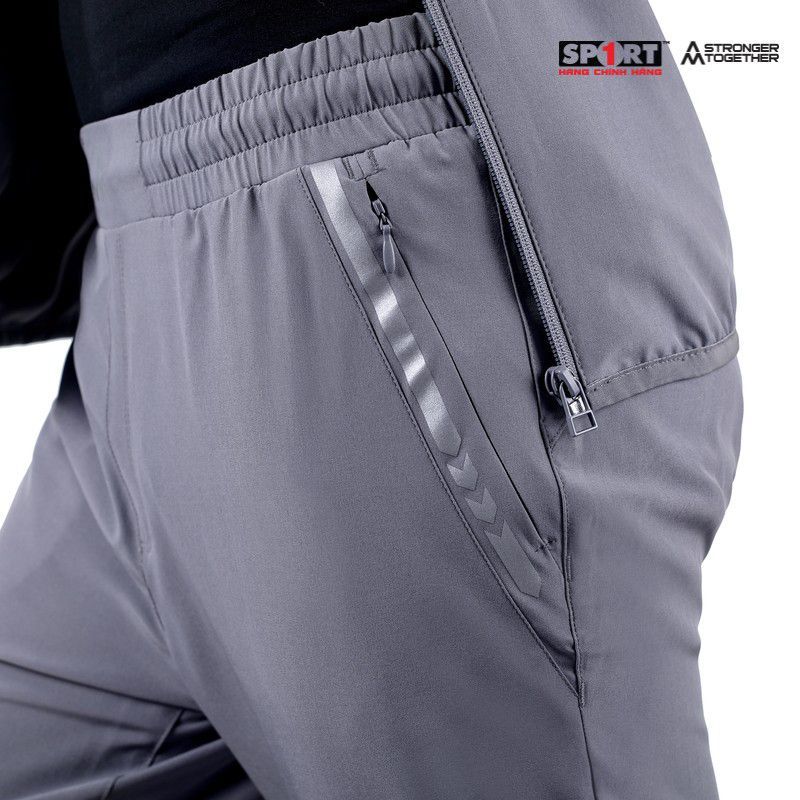 Bộ gió AM nam viền chun gấu MWS002 màu Dark Grey