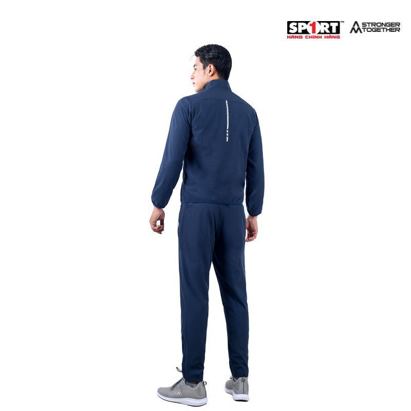 Bộ gió AM nam viền chun gấu MWS002 màu Death Blue