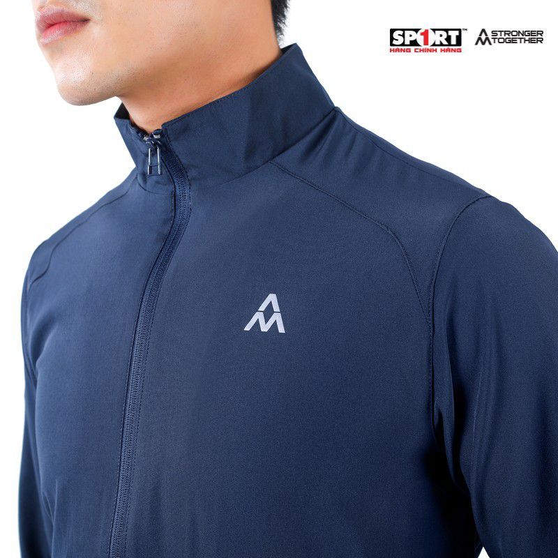 Bộ gió AM nam viền chun gấu MWS002 màu Death Blue