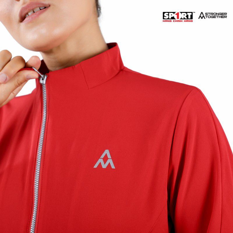 Bộ gió AM nữ cắt cúp WWS002 màu Red/ Black