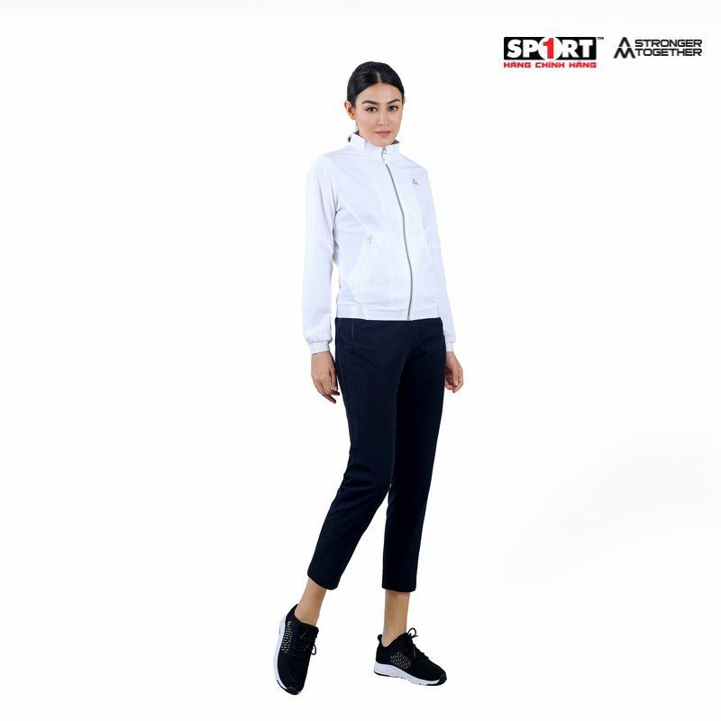 Bộ gió AM nữ cắt cúp WWS002 màu White/ Black