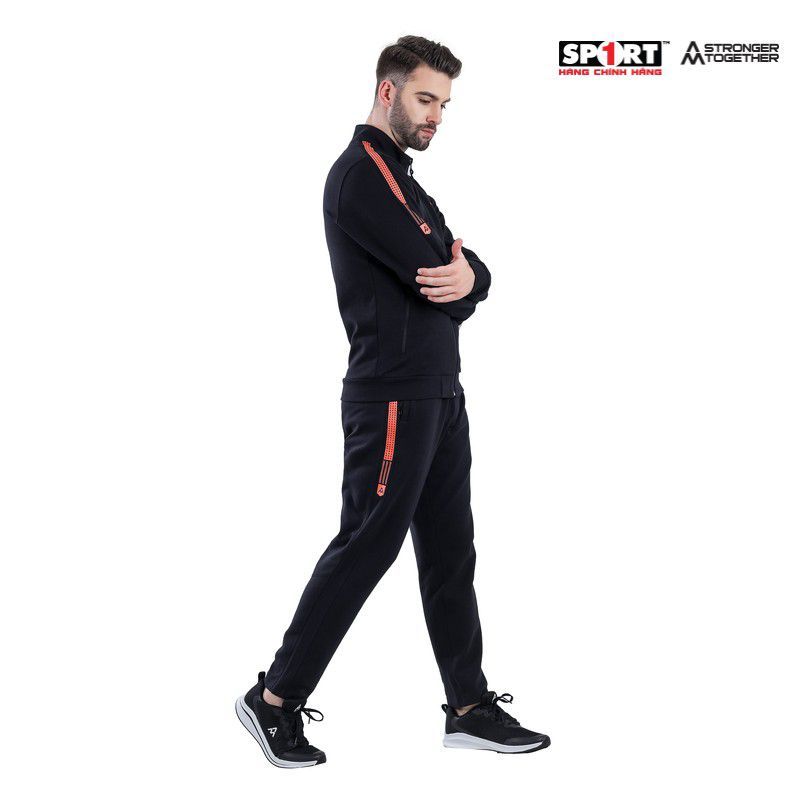 Bộ nỉ AM nam in cam MTS001 màu Black