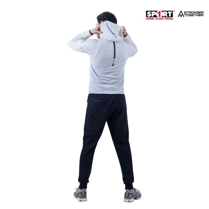 Bộ nỉ AM nam mũ MTS002 màu Light Grey/ Black