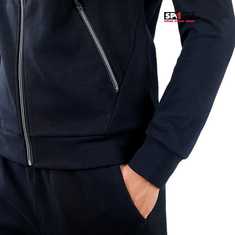 Bộ nỉ AM nam phản quang MTS003 màu Black
