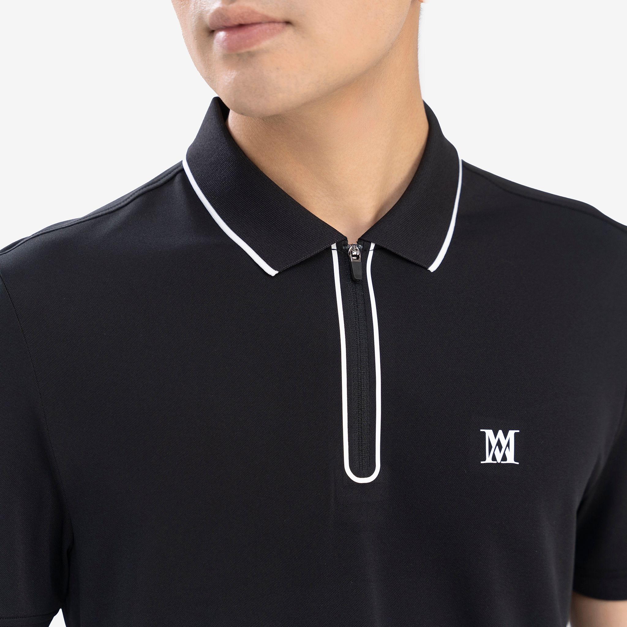 Áo Polo nam AM màu đen MP25118-00