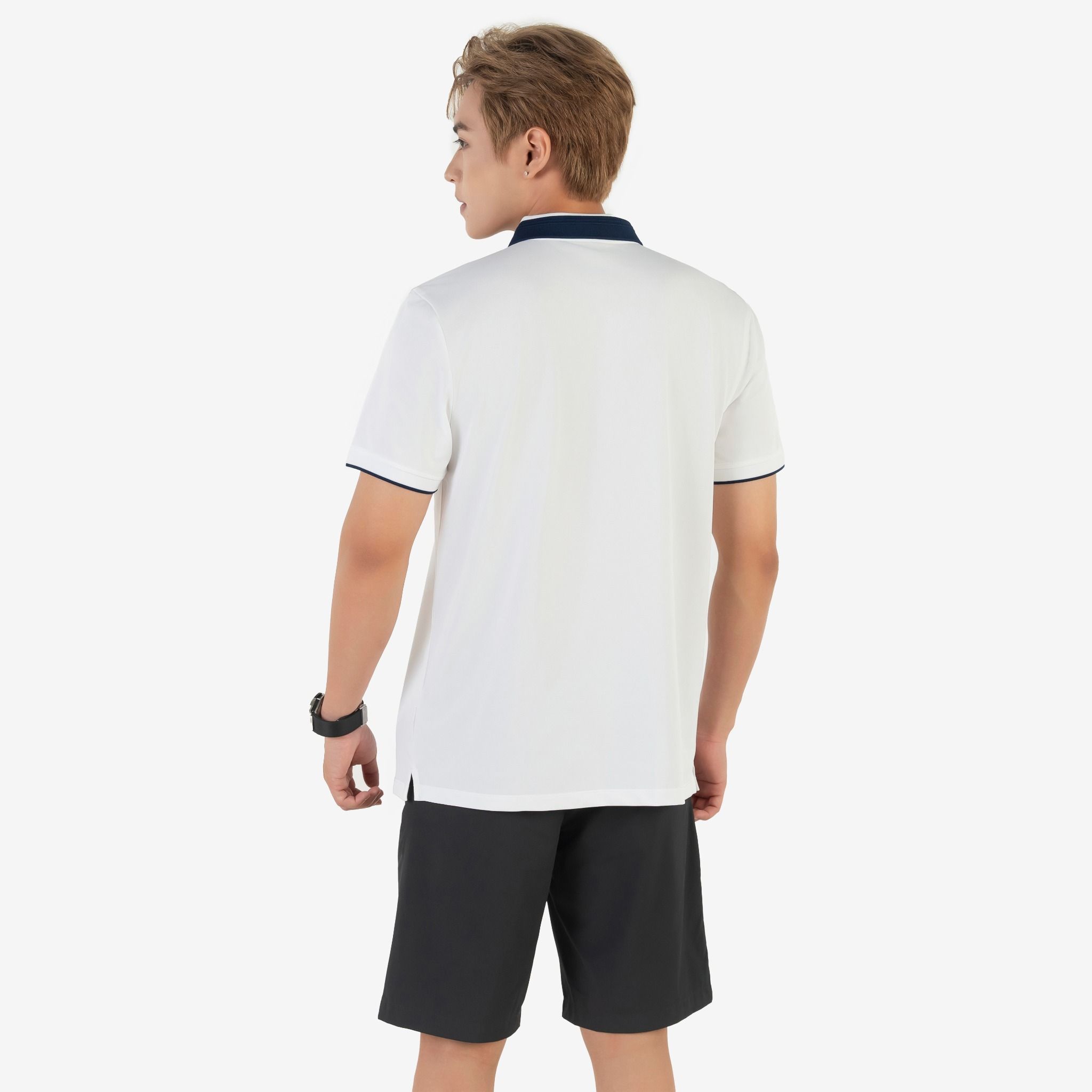 Áo Polo nam AM màu trắng PLM245-11