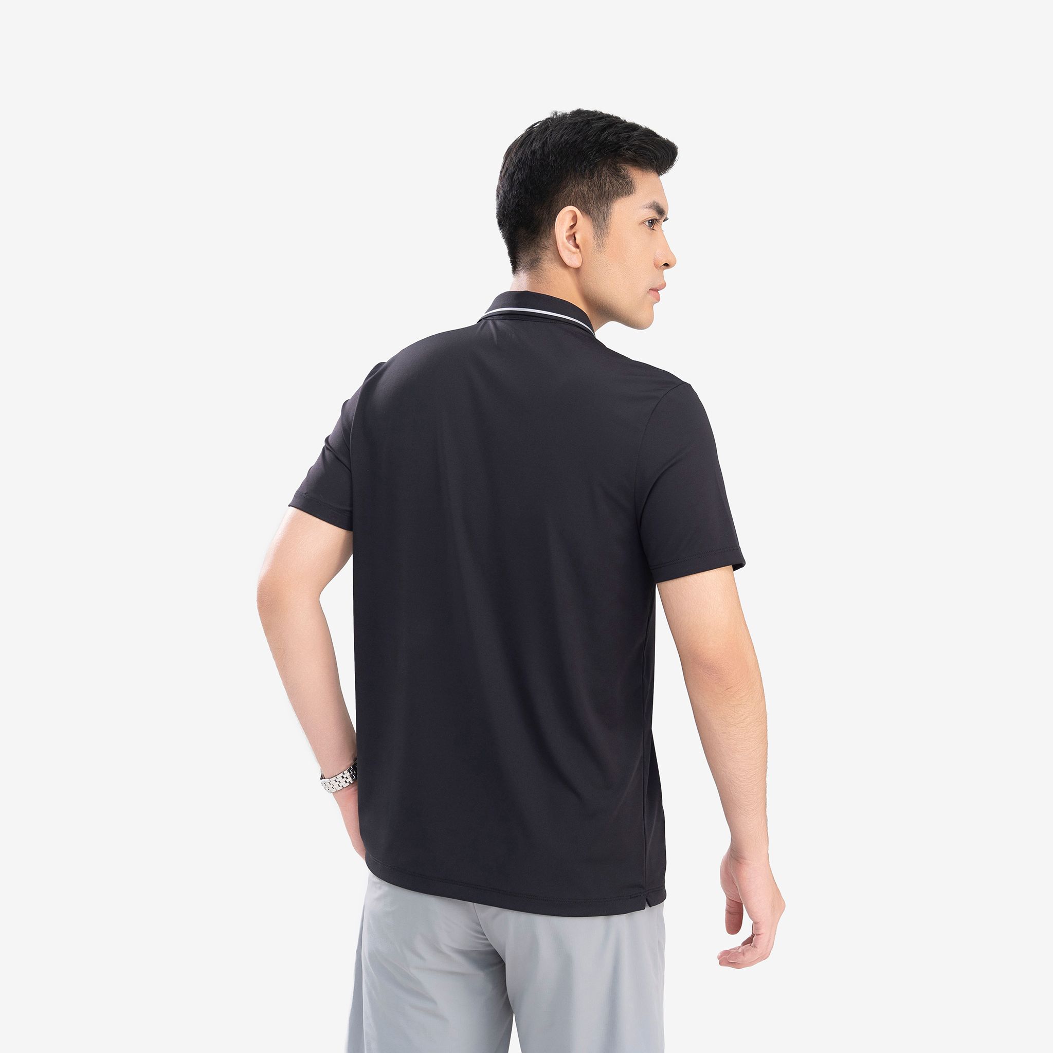 Áo Polo nam AM màu đen MP25104-00