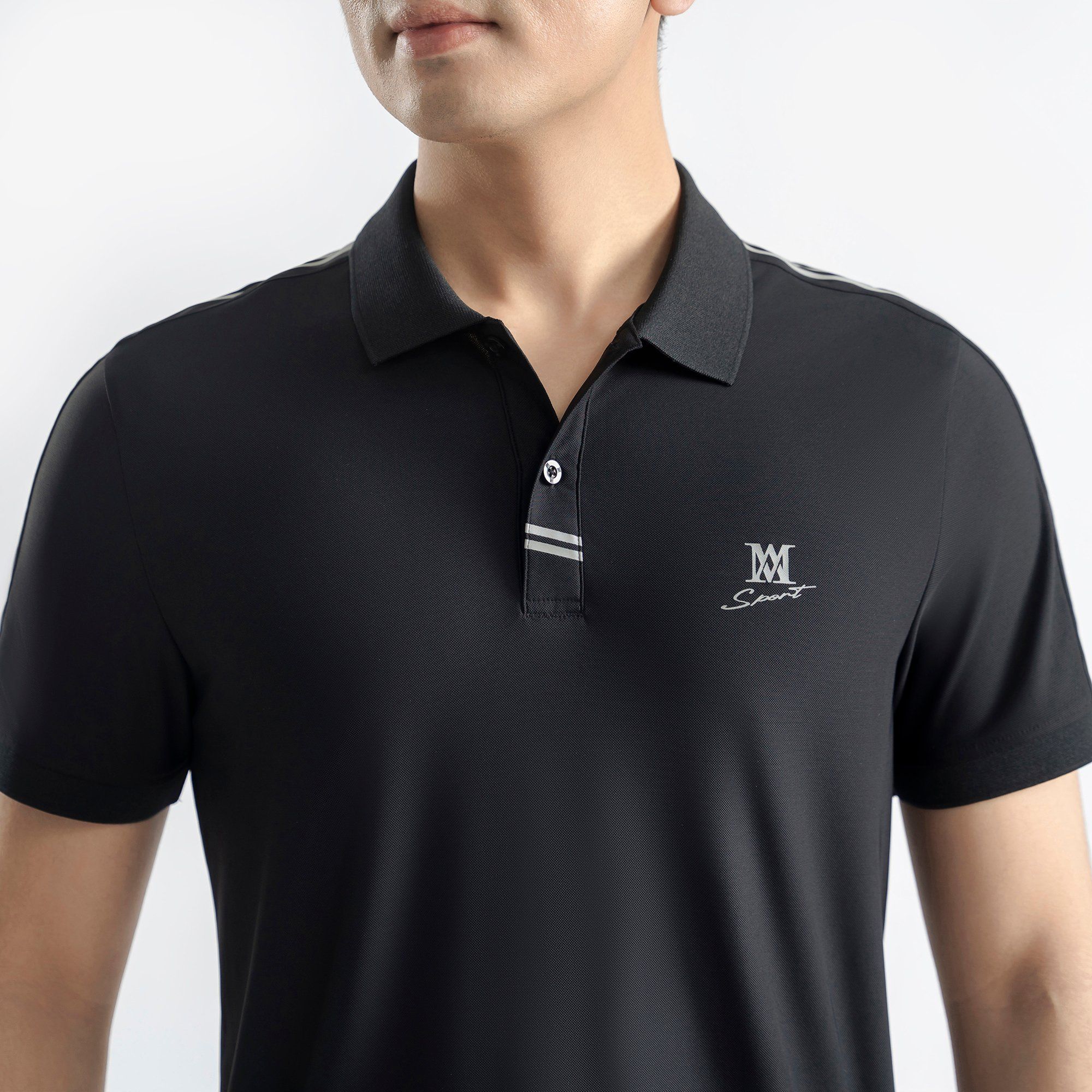 Áo Polo nam AM màu đen MP25101-00