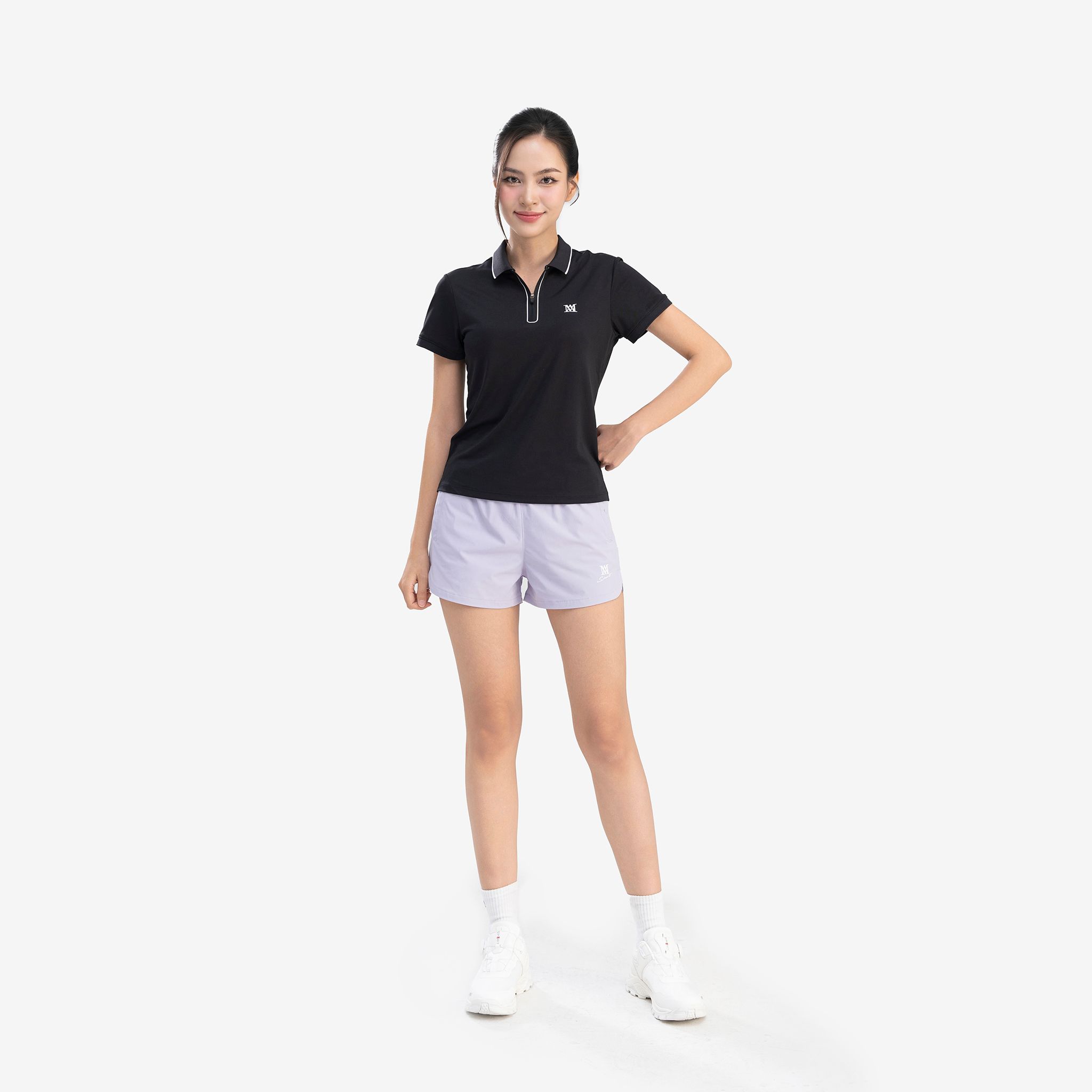 Áo Polo nữ AM màu đen WP25117-00