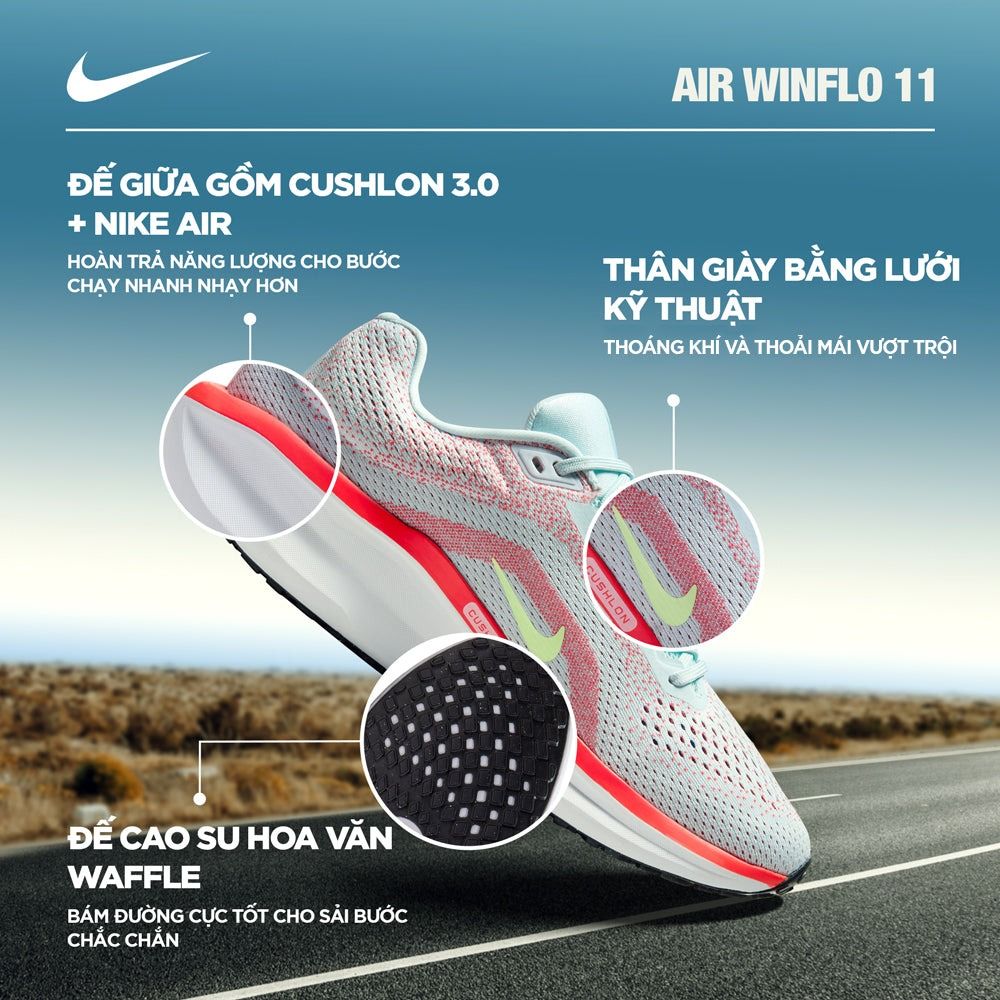 Giày running Nike Air Winflo 11 Nữ FJ9510-402