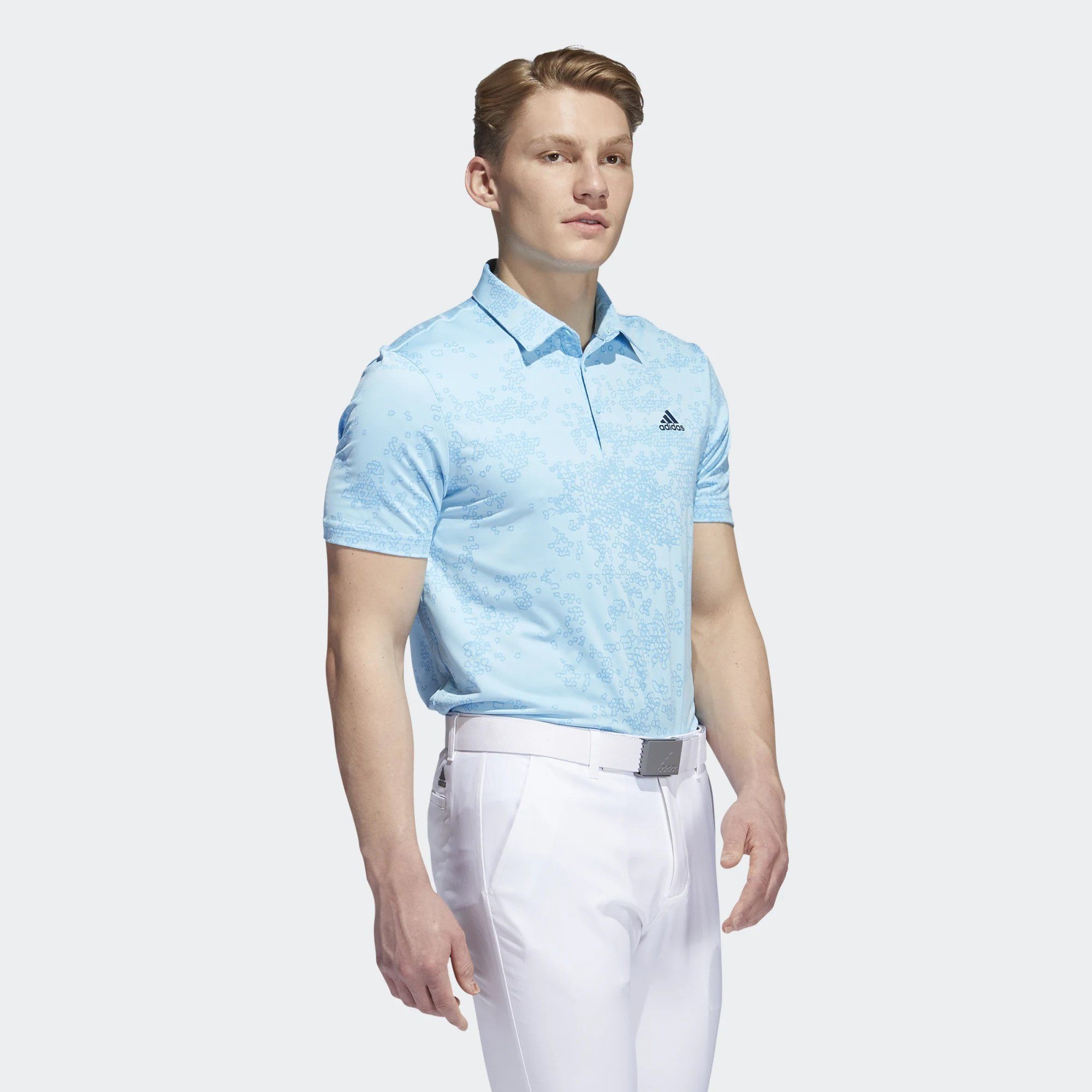 Áo golf POLO JACQUARD adidas nam - HF6616