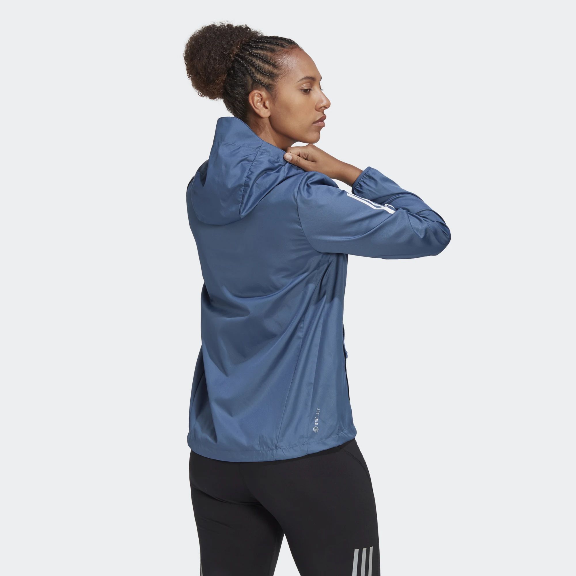  Áo running adidas OWN THE RUN HOODED RUNNING WINDBREAKER nữ HL1546 