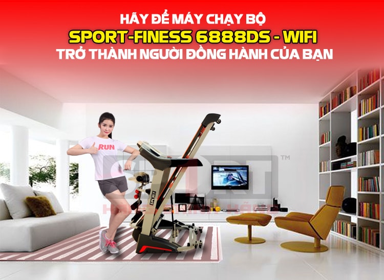 Máy chạy bộ điện đa chức năng YY-6888DS - Wifi 9