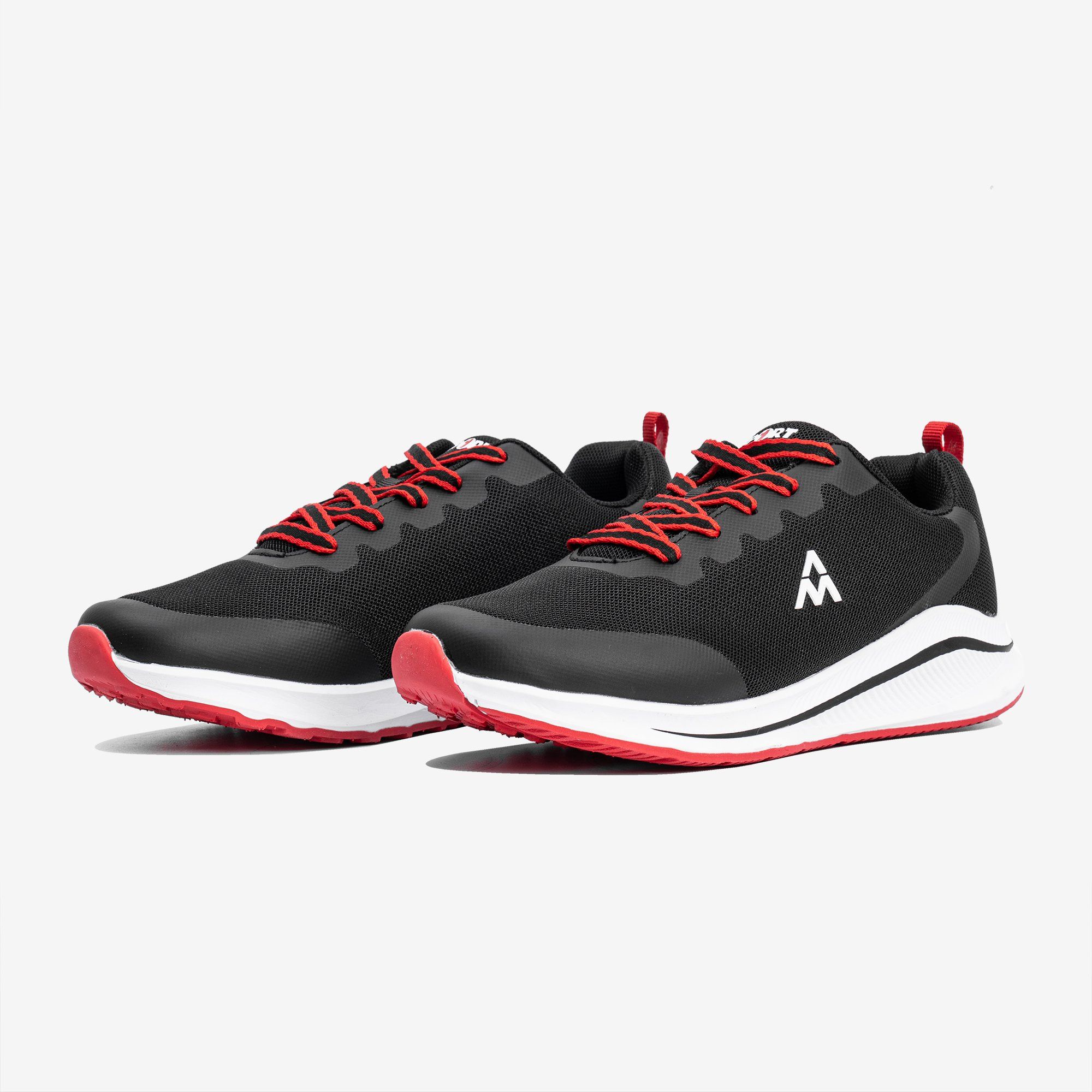 Giầy Running MID TOP màu Black/Red AM23106