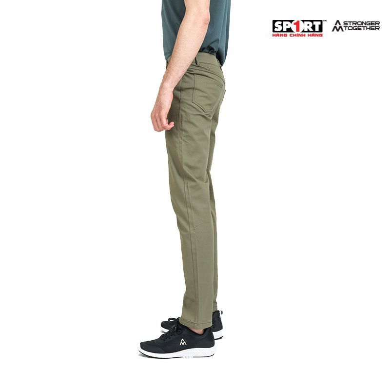 Quần khakhi AM nam màu xanh rêu KK001