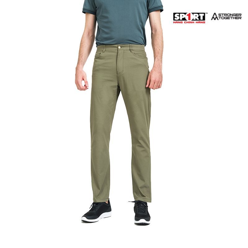 Quần khakhi AM nam màu xanh rêu KK001