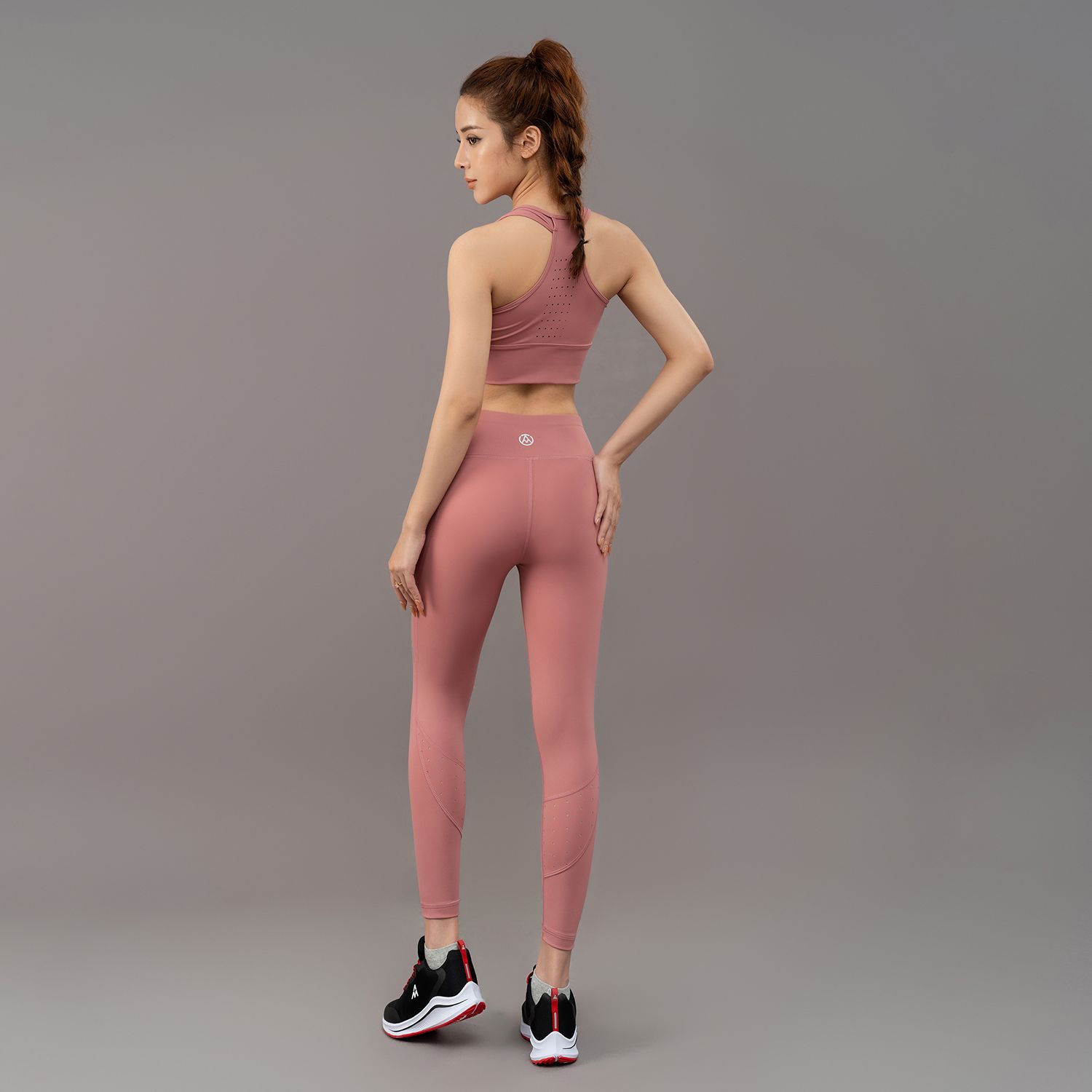  Quần legging AM,Khuyến mại AM màu Dark Pink LG232-65 