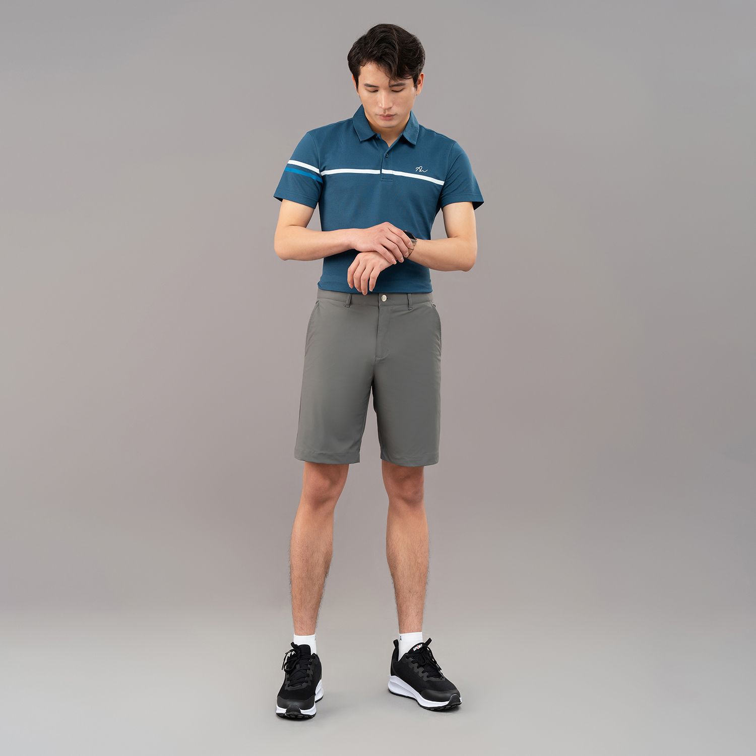  Quần short golf nam AM Grey SGM231-22 