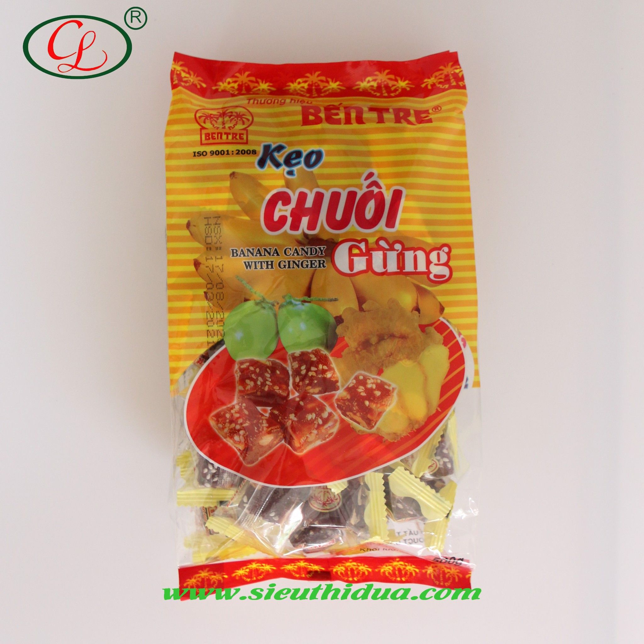  KẸO DẺO CHUỐI GỪNG (500g) 