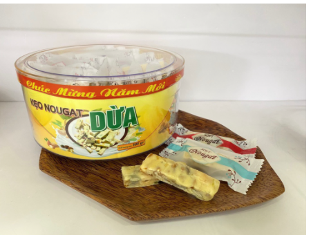  Kẹo Nougat Dừa (Bến Tre) - Hộp 300g 