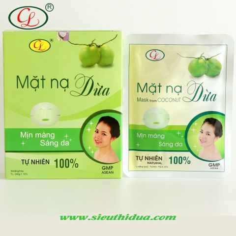 Mặt Nạ Dừa Dành Cho Mắt Và Môi