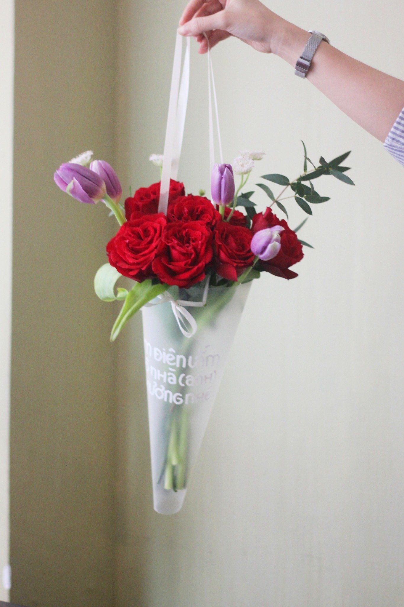 Tulip Rose - Giấy Nhựa Mờ