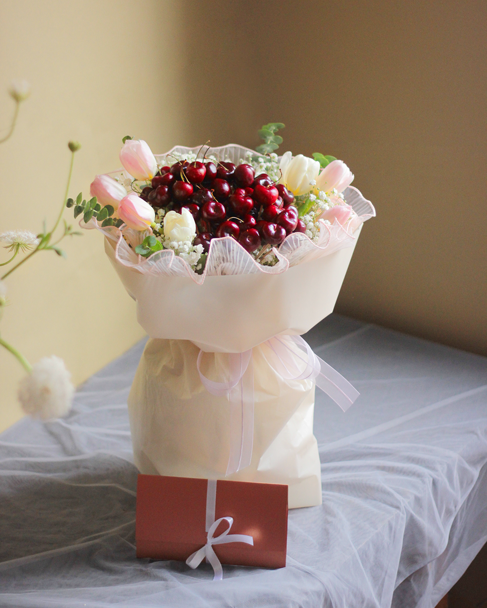 VITAMIN CHERRY TULIP BOUQUET