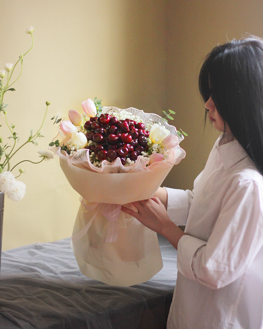 VITAMIN CHERRY TULIP BOUQUET