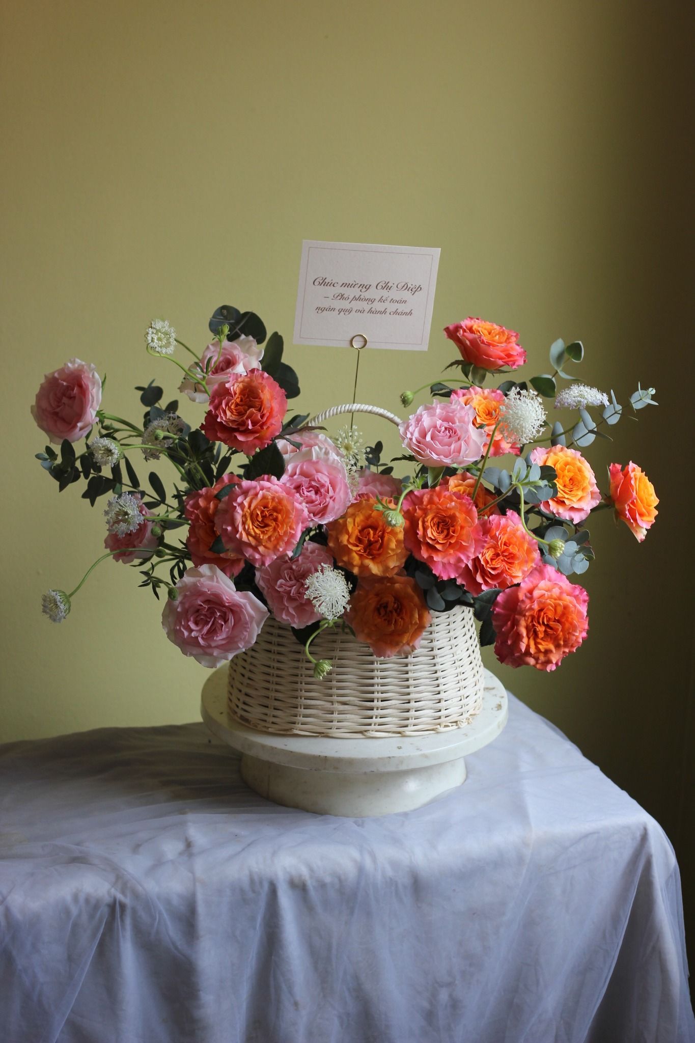 Orange Pink Basket