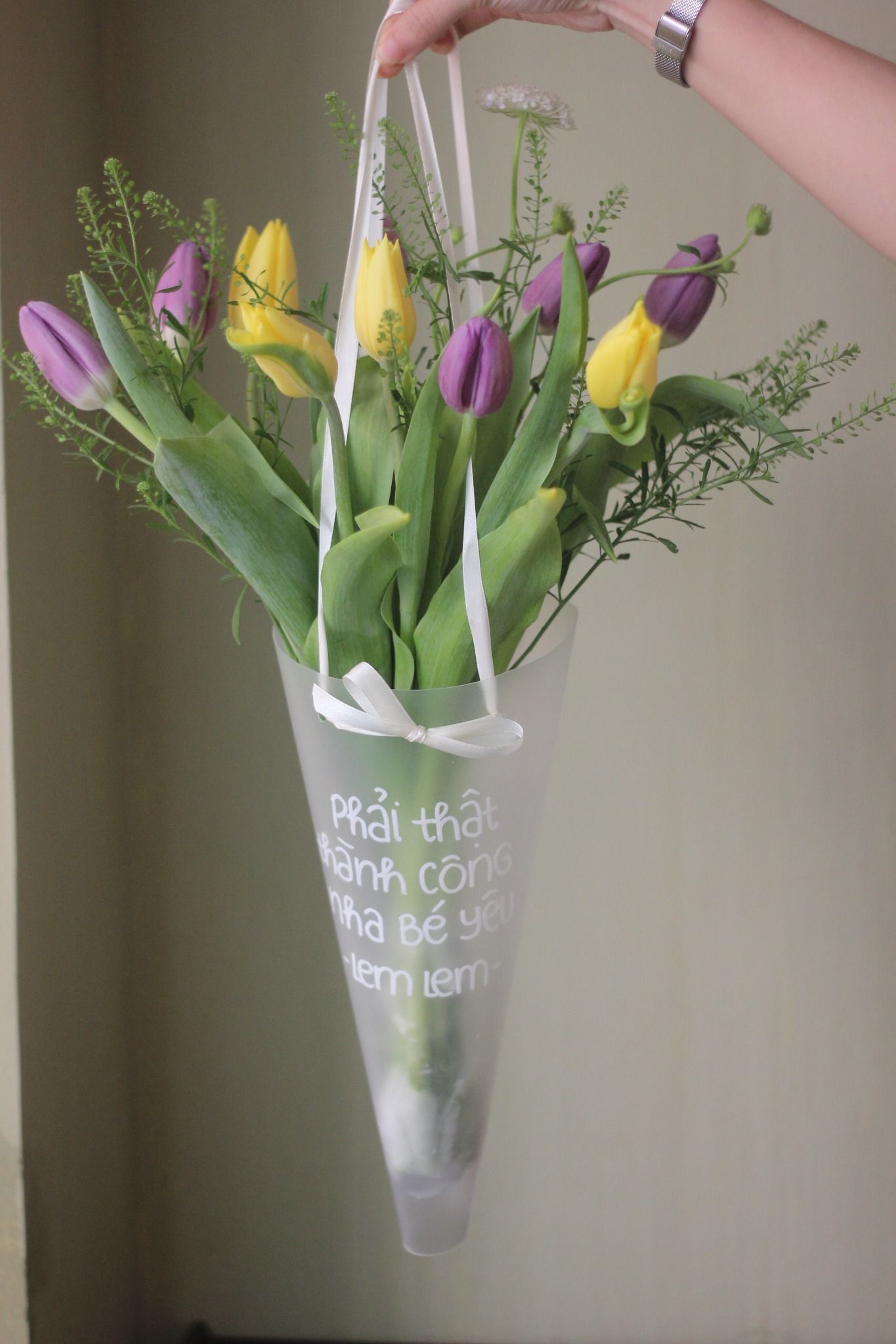Pack Hoa Tin Nhắn - Tulip tím