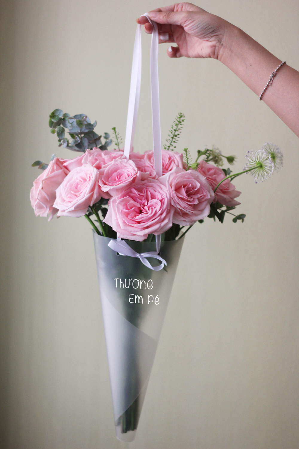 Pink Ohara Rose - Giấy Nhựa Mờ