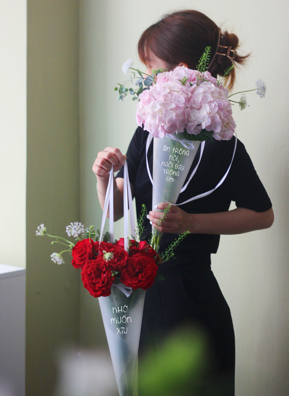 Red Ohara Rose - Giấy Nhựa Mờ