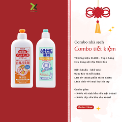 Combo nhà sạch Elmie - Nước lau nội thất và nước rửa nhà tắm