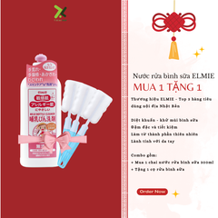 Nước Rửa Bình Sữa Elmie 300ml cho trẻ sơ sinh và trẻ nhỏ