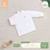 Áo DT cổ 3cm Moon petit trắng 9-12m