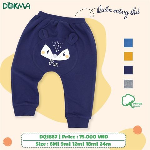  Quần dài Dokma nỉ da cá DQ1867 cáo navy 9M 