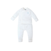 Bộ DTCL Uala Rogo bamboo 2104 trắng thêu thỏ xanh size 0-6M