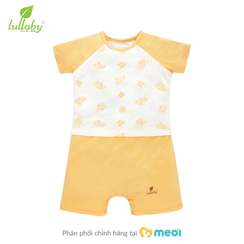  Body CT romper in họa tiết Lullaby NH690P (chim xanh - cú vàng - thỏ hồng) 