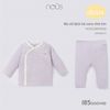 Bộ quần áo dài Nous doux kẻ caro nhỏ tím NB