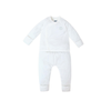 Bộ DTCL Uala Rogo bamboo 2104 trắng thêu thỏ ghi size từ 0 - 6 tháng